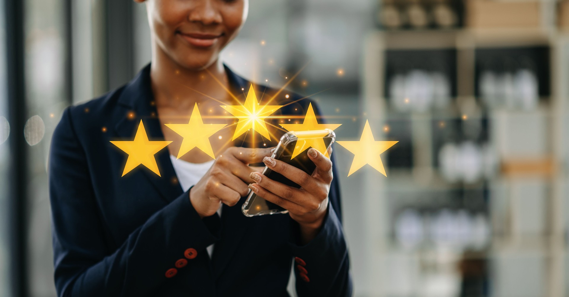 Client giving a five-star rating for taxi service, symbolizing customer satisfaction and service excellence.